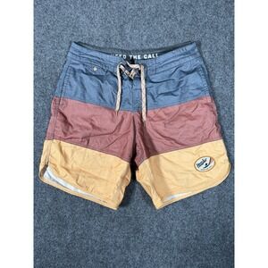 Howler Brothers Board Shorts Mens Size 31 Swim Trunks Pockets Drawstring Stretch